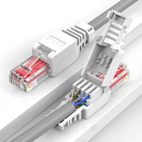 RJ45 CAT 6 Connector - UTP Plastic / No Crimp