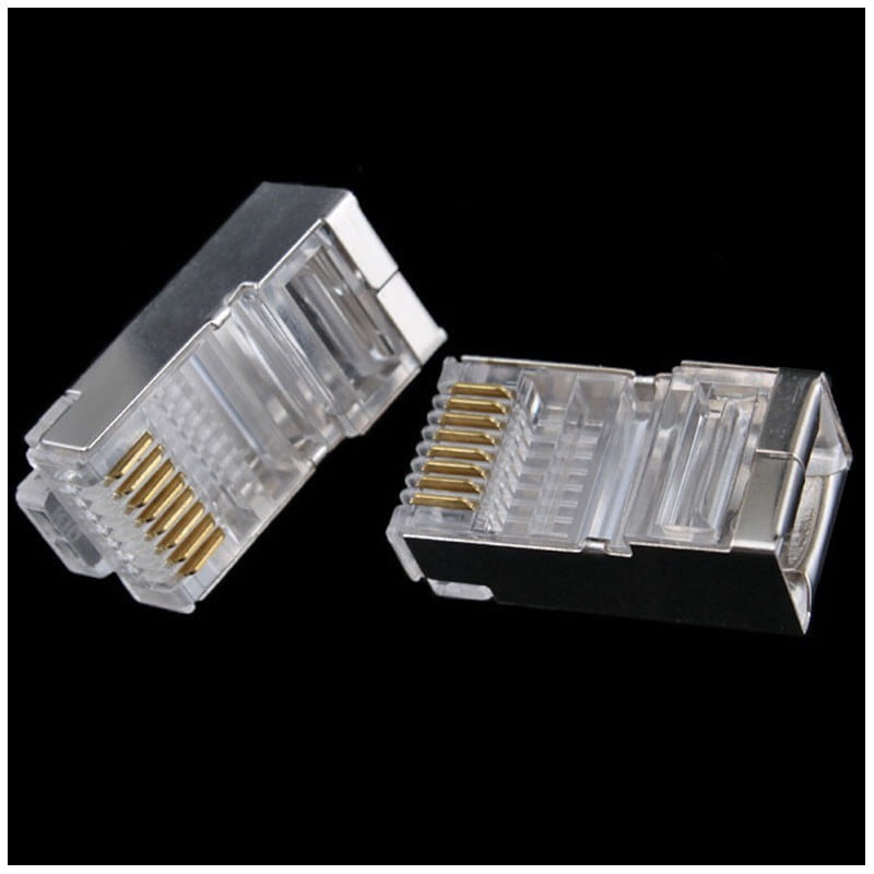 Metal RJ45 UTP Plug 100 Pcs/Set