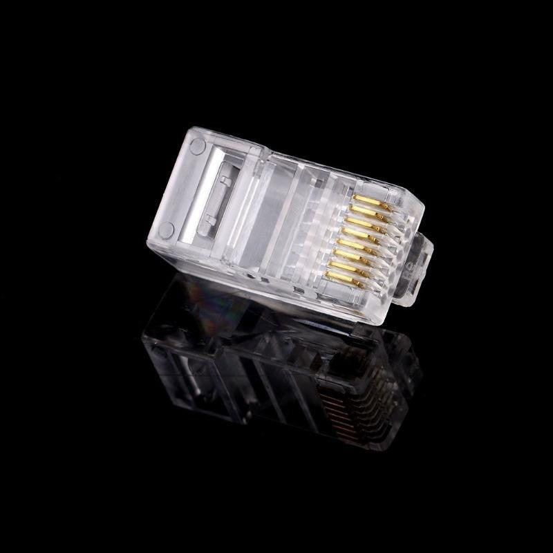 Set of 100 Plastic UTP CAT6 Plugs