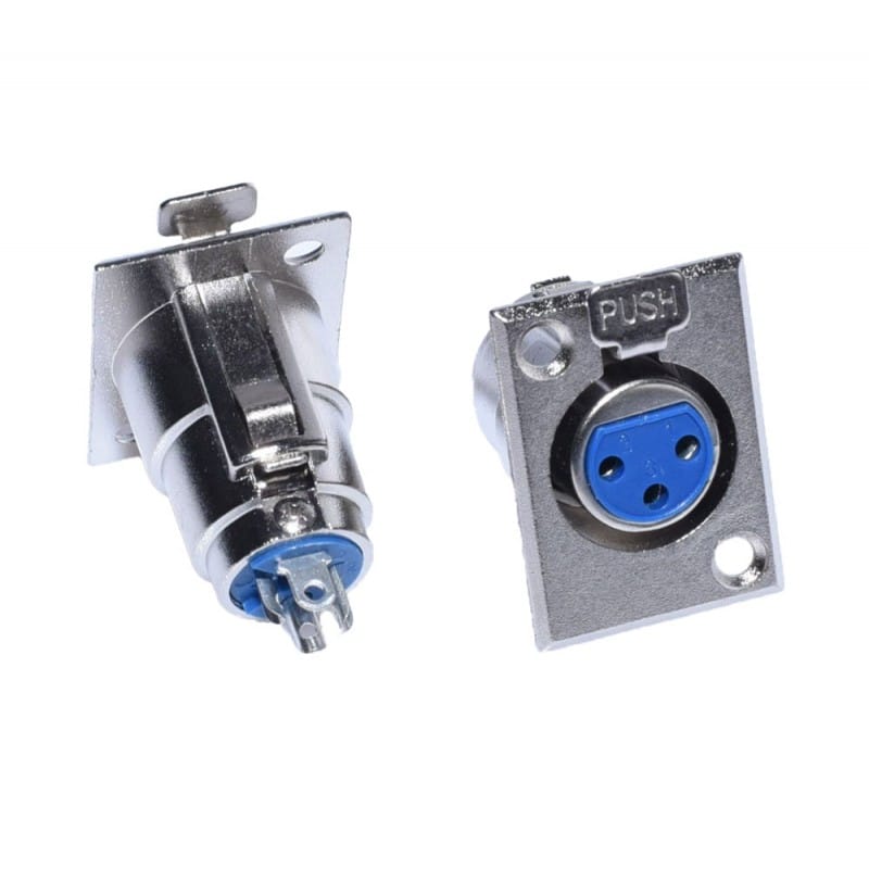 XLR Female Panel Mount Connector