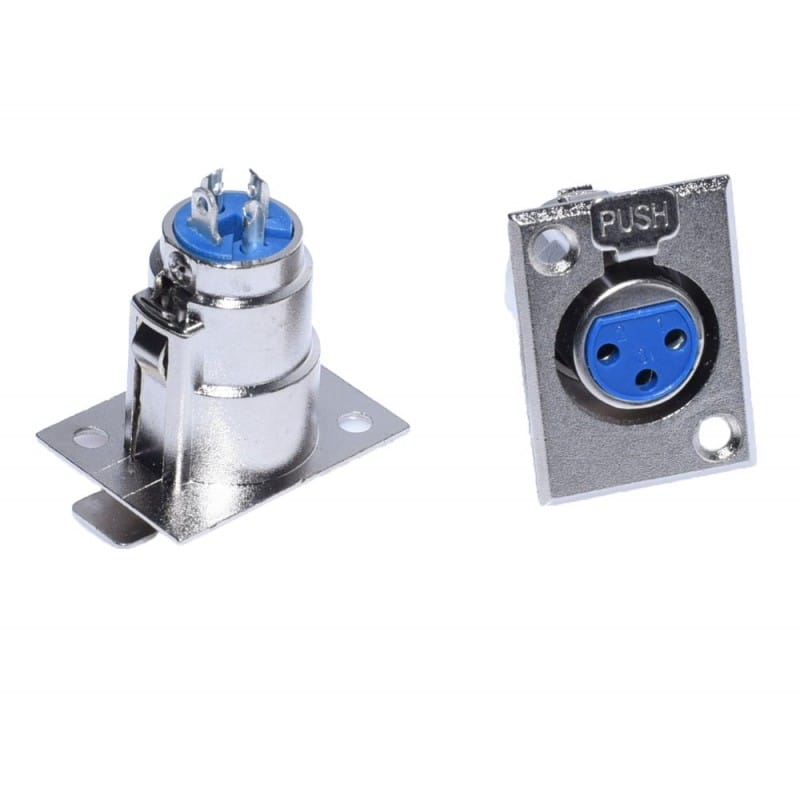 XLR Female Panel Mount Connector