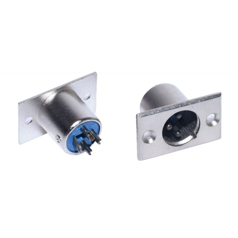 Panel Mount Male XLR Connector