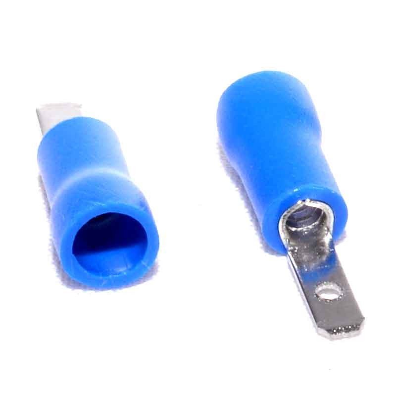 Blue Electric Spade Connector, 2.8mm, 100Pcs/Set