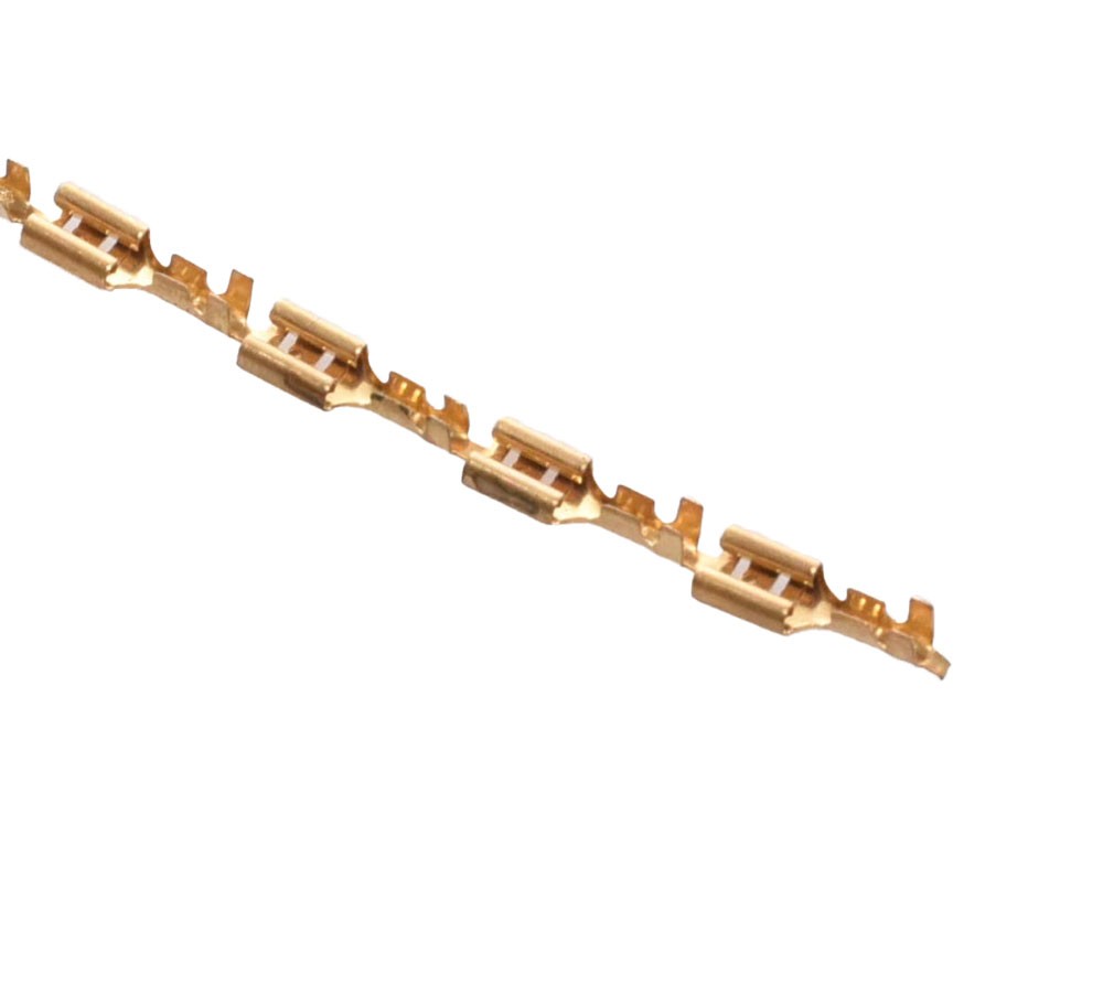 Brass Electrical Connector for Busbar, Female 4.8mm, 100pcs/set