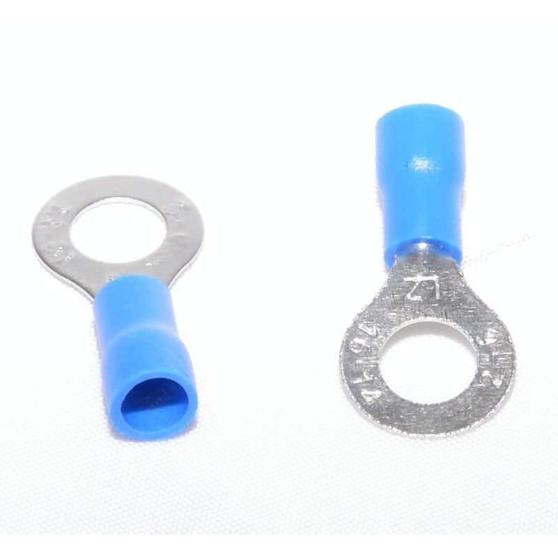 Insulated Blue Ring Terminal Ø6MM 100pcs/Bag
