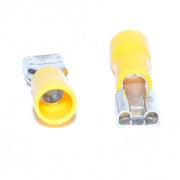 Insulated Female Spade Connector Yellow 6.3MM 100PCS/BAG