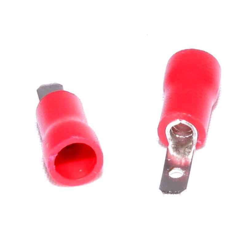 Red Male Spade Terminal 2.8mm, 100Pcs/Set