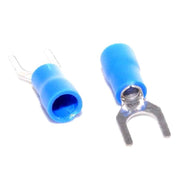 Fork Electrical Terminal Ø 5mm Blue, 100pcs/Set