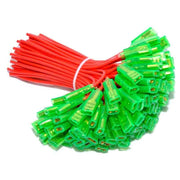 Female Auto Electrical Connectors 6.3MM with Wire, 100Pcs/Set