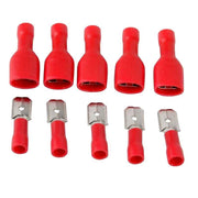 Insulated Car Terminals - Red / 6.3mm Male+Female 200pcs/Set
