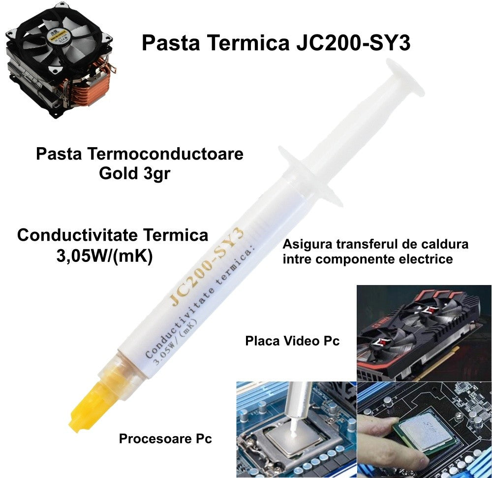 Thermal Paste JC200-SY3 / Gold 3g