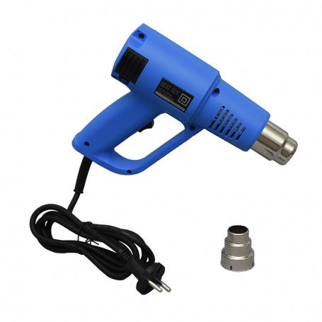 Pistol de aer cald 2000W cu duza atasata, vedere laterala dreapta