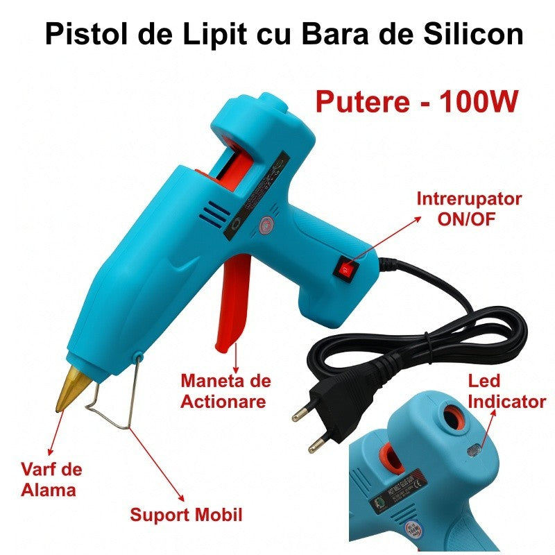 100W Hot Glue Gun with 11mm Glue Stick / HJ029