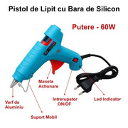 60W Glue Gun with 11mm Silicone Stick / HJ025