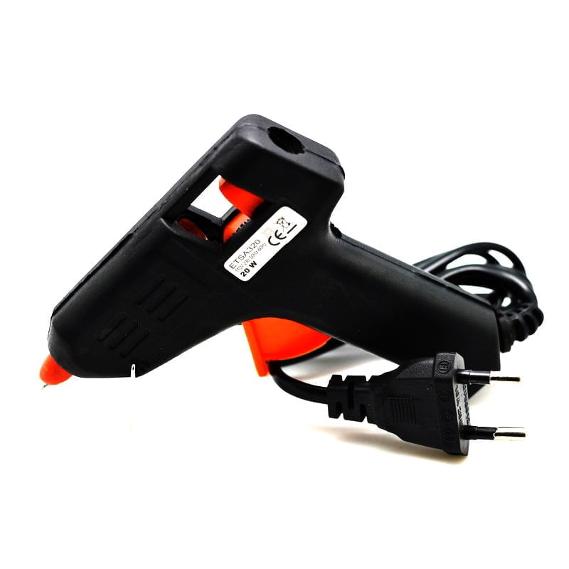 Glue Gun for Silicone Stick 8mm, Power 20W, Black