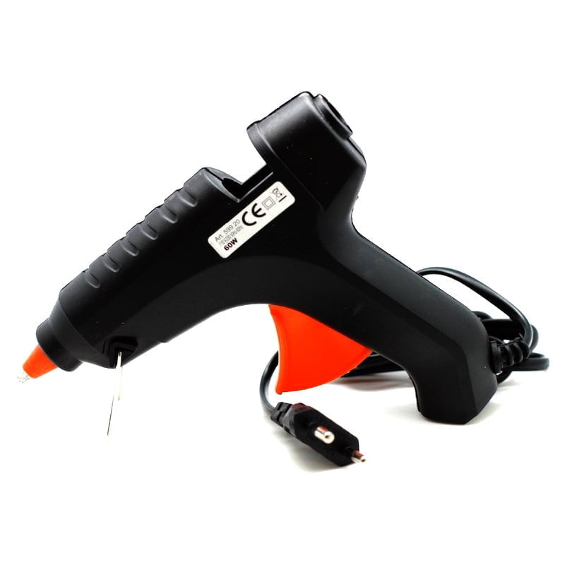 Glue Gun for 11mm Silicone Sticks, 60W Power, Black