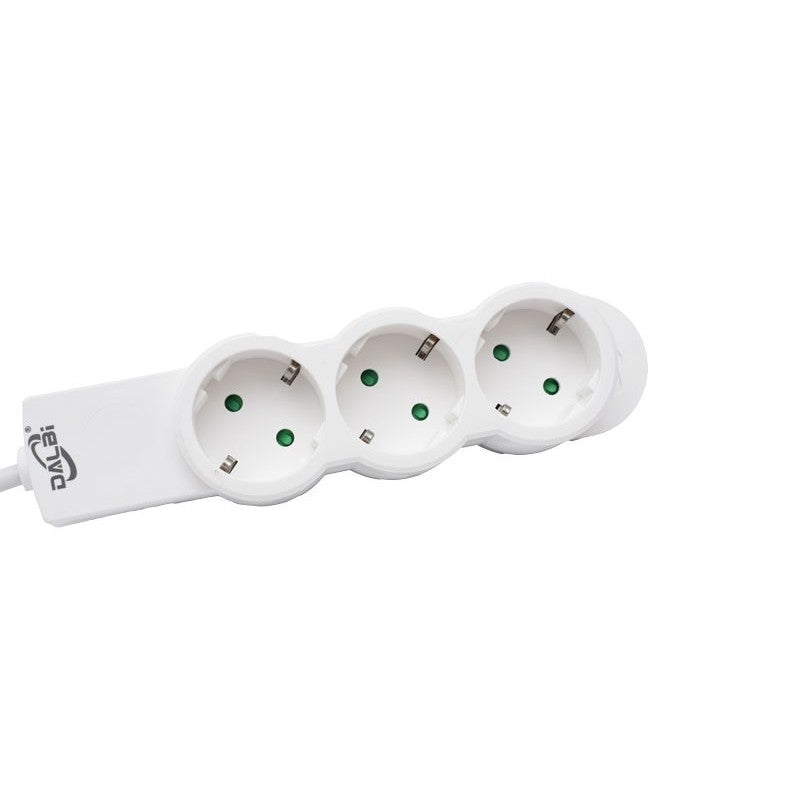 Power Strip with 3 Outlets and Child Protection, 3x1mm Cable / 10m