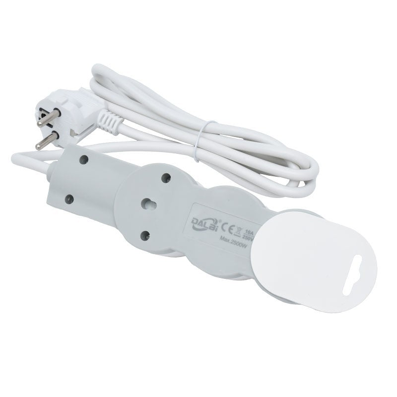 Extension Cord 3 Sockets with Child Protection, 3x1mm / 7m Cable