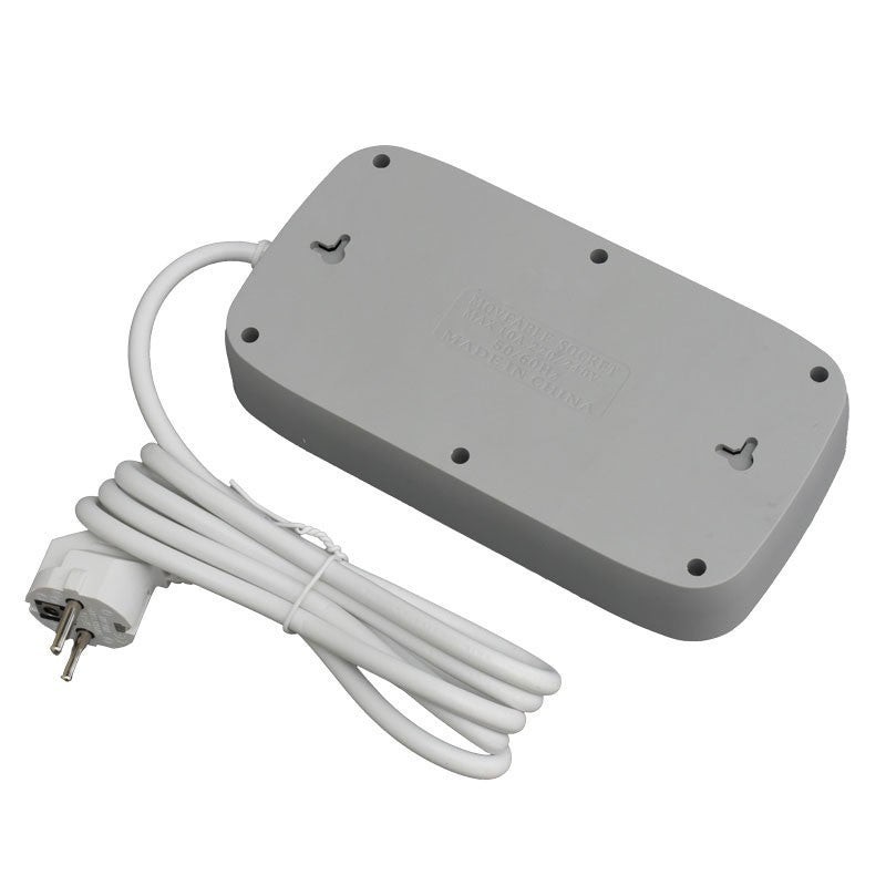 Multifunctional Extension Cord 5 sockets - 2m with 4 x USB 2.1A - PD and Switch