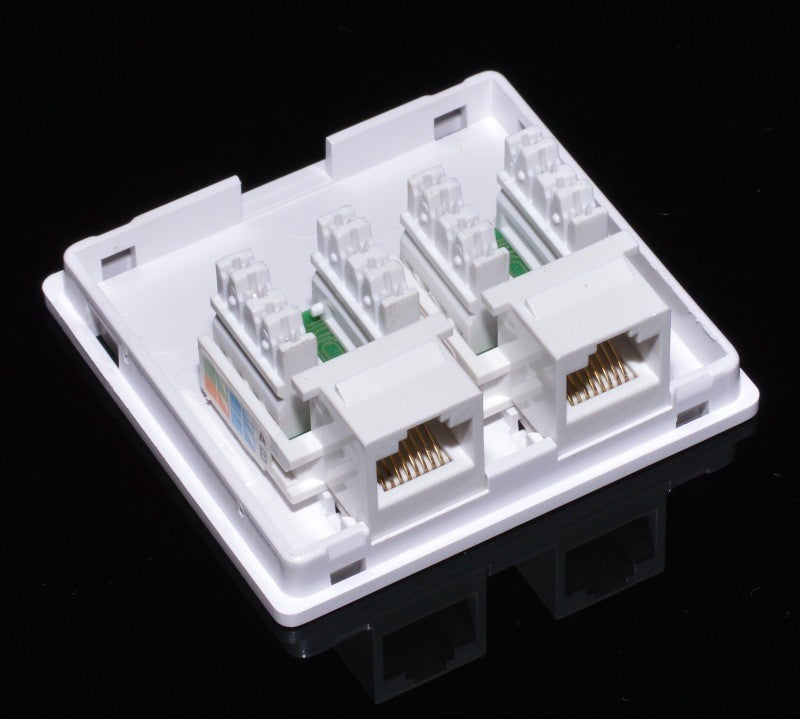 Double UTP Outlet 2 x 8P8C/CAT5