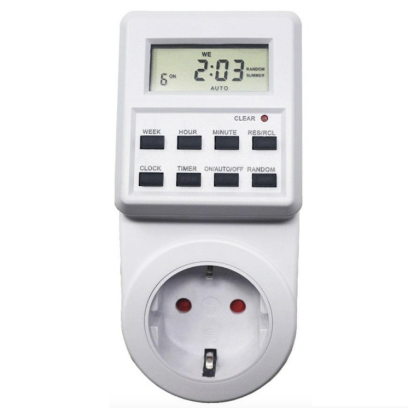 Programmable Timer Socket, Digital Display, Power On/Off