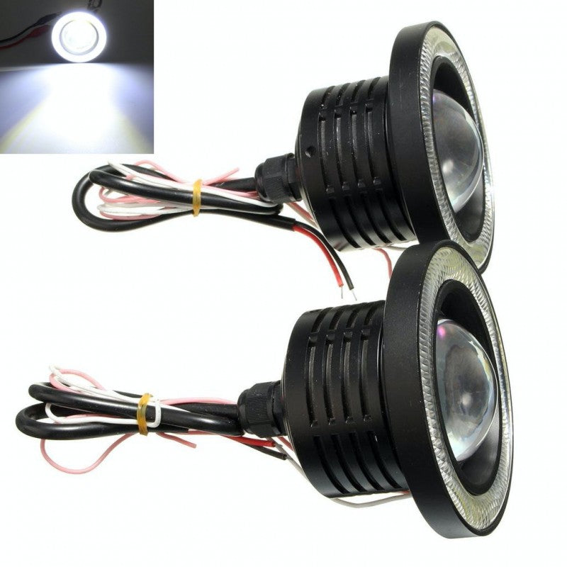 Universal LED Car Projector Set, 76MM / 10W / 3200LM