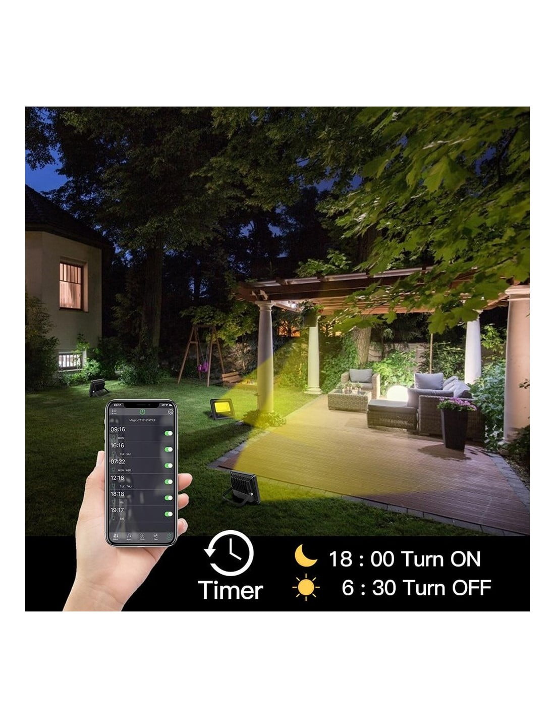 RGBW LED Projector 20W, Android, iOS, Bluetooth