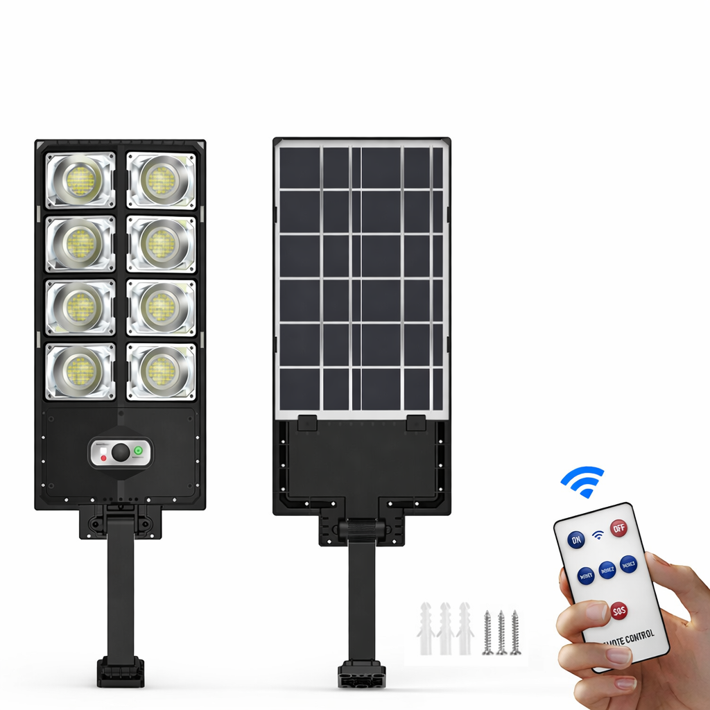 LED Solar Street Light 120W, Motion Sensor, Remote Control