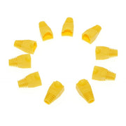 RJ45 UTP Connector Boot Yellow, 100pcs/set