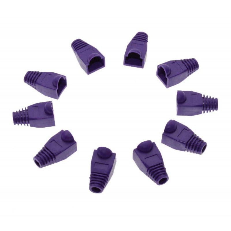 UTP RJ45 Connector Boots, Purple, 100pcs/set