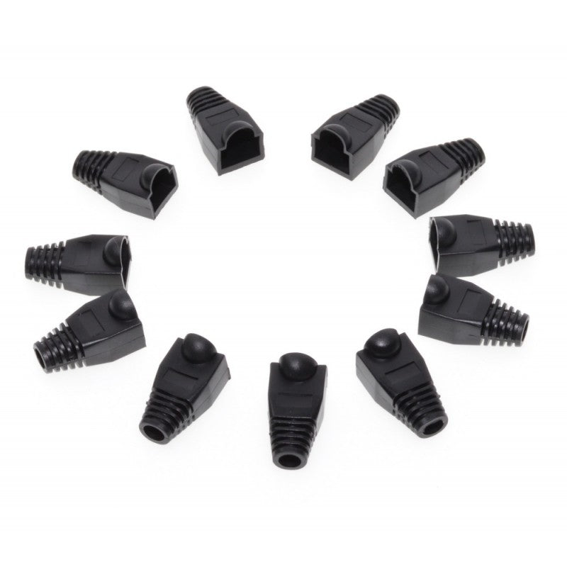 RJ45 UTP Connector Cover Black, 100pcs/set