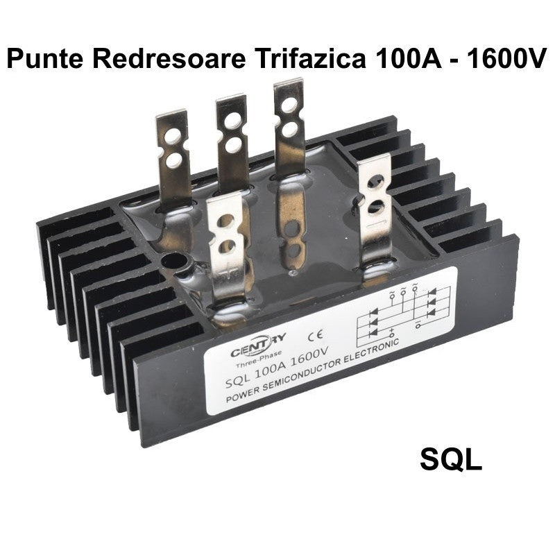Three-Phase Bridge Rectifier 100A - 1600V / SQL-10016