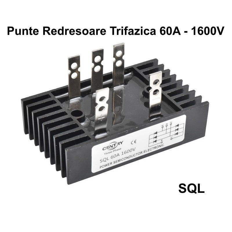 Three-Phase Bridge Rectifier 60A - 1600V / SQL-6016