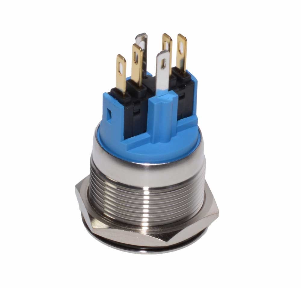 Push Button 22mm/24V White LED