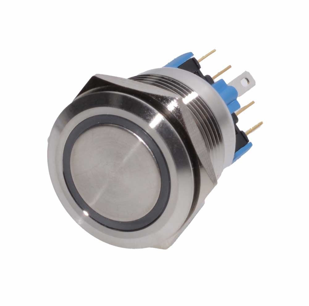 Push Button 22mm/24V White LED
