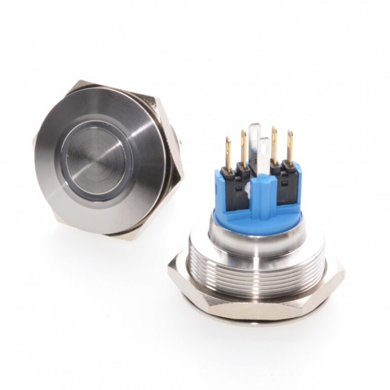 30mm Latching Push Button 24V Red LED
