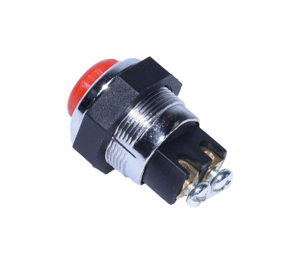 Metal Push Button Switch, 12VDC, 250VAC
