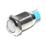 Simple Metallic Push Button, Latching, 12mm, 220V