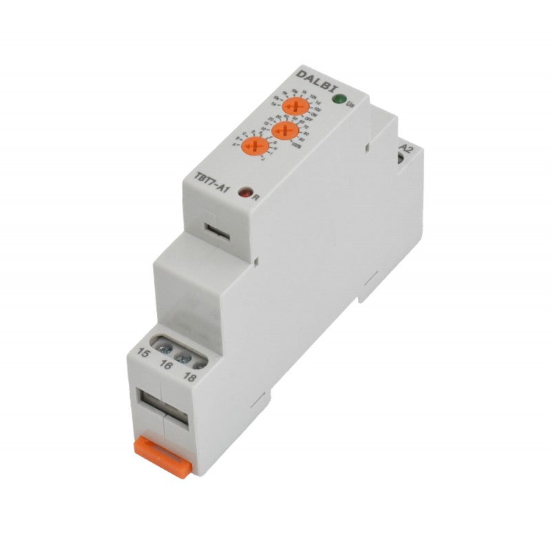 Time Delay Relay, Interval and Mode, DIN Rail Mounting, TBT7-A1