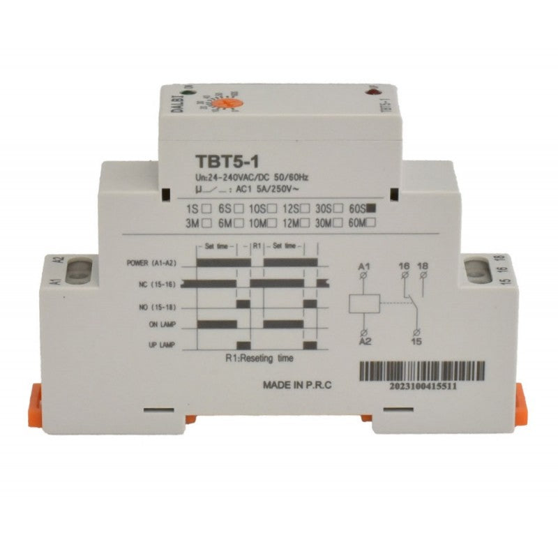 Time Relay, Din Rail Mounted, TBT5-1