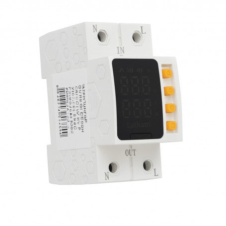 Adjustable Electronic Protection Relay 1-63A for Overvoltage, Undervoltage and Overcurrent Dalbi AVR-63