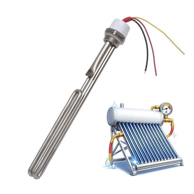 Electric heater 2000W 220V AC for pressurized solar panel with boiler - DALBI
