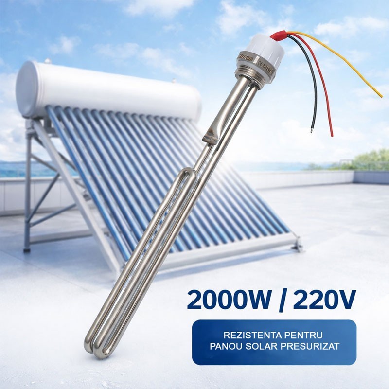 Electric heater 2000W 220V AC for pressurized solar panel with boiler - DALBI