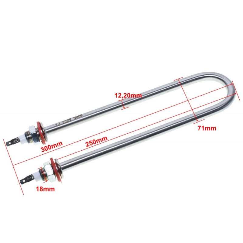 U-Type Nickel-Plated Heating Element / TJ 500W
