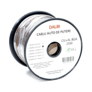 Roll 25M Car Power Cable, 6.7mm, Brown CU+AL, 8GA