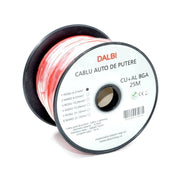 Car Power Cable Red CU+AL 8GA 6.7mm 25m/Roll