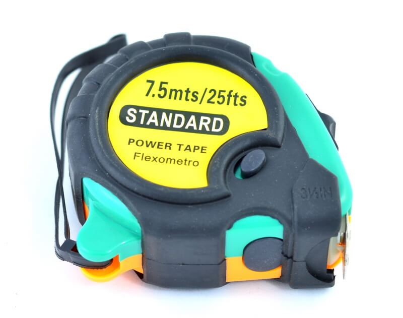 Magnetic Measuring Tape, Flexible, 7.5m Length, Lock Button, Stop Buttons