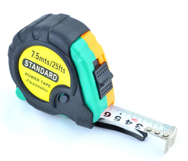 Magnetic Measuring Tape, Flexible, 7.5m Length, Lock Button, Stop Buttons