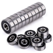 Set of 10x 608 2RS Bearings, Steel with Plastic Casing