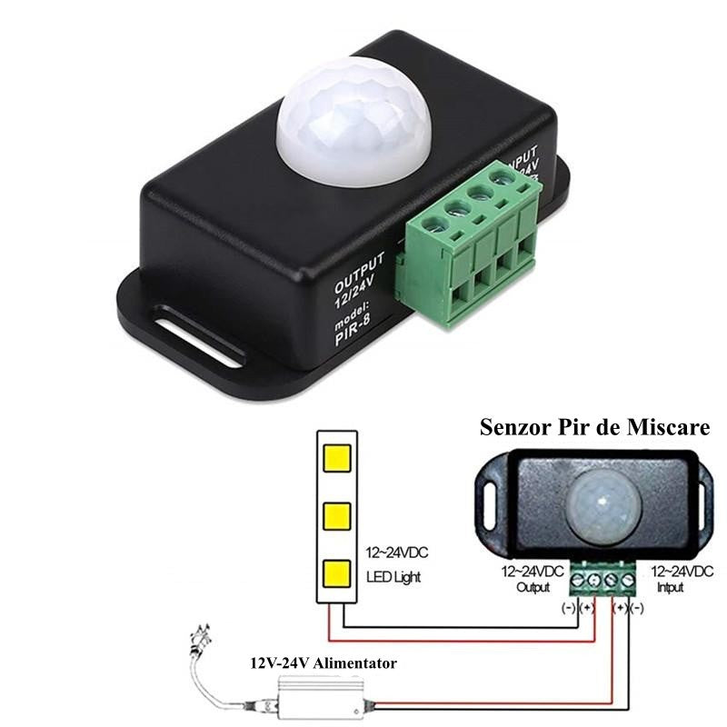 PIR-8 Motion Sensor Switch 24V-6A